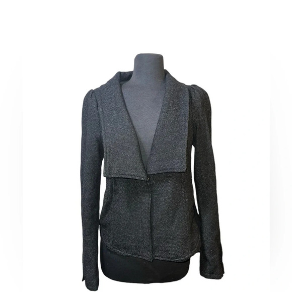 Free People Womens Herringbone Wool Blend Blazer Coat, Size 10 - Picture 1 of 6